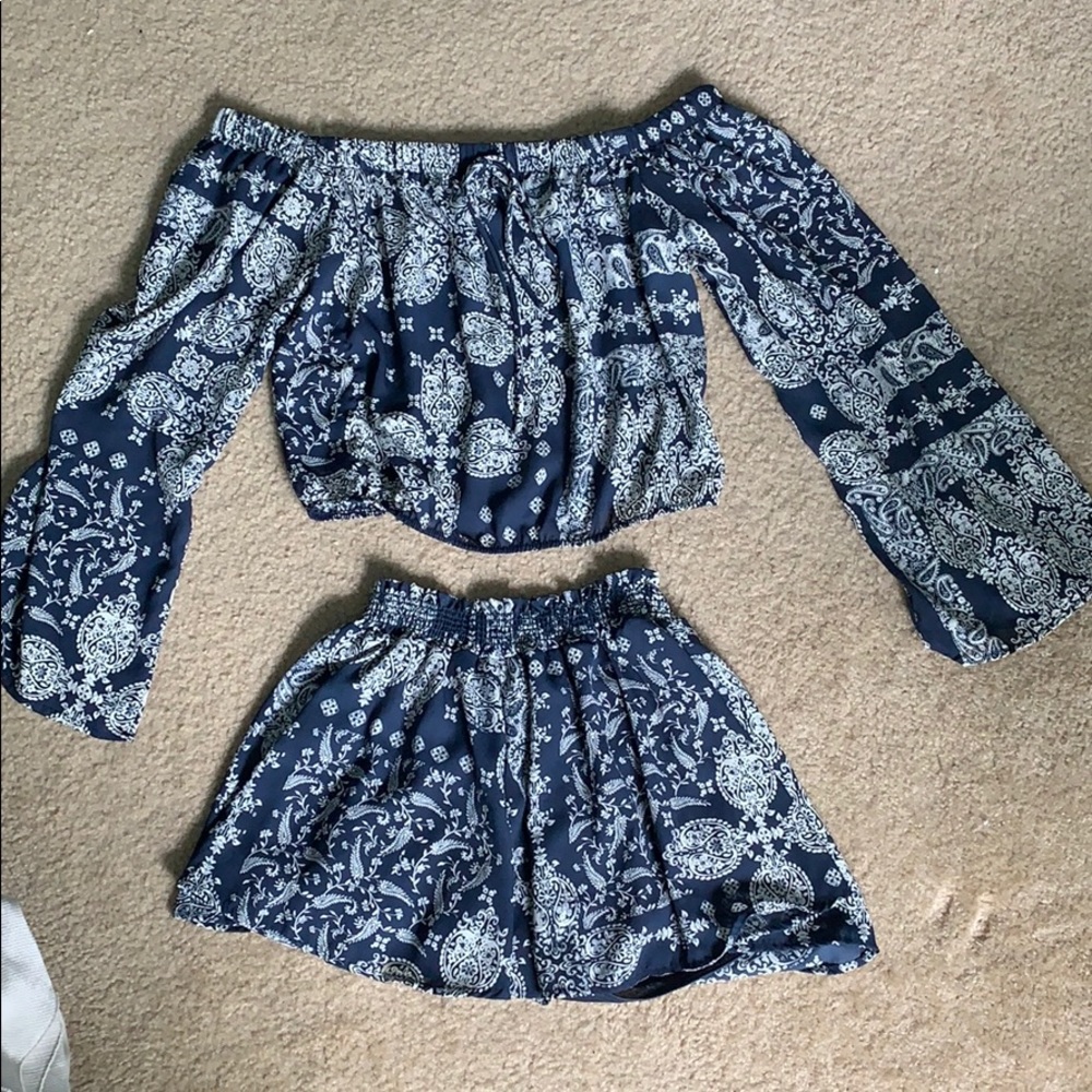 Two piece short set